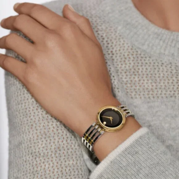 Movado Esperanza, 28 mm stainless steel and yellow gold PVD - Picture 5 of 5